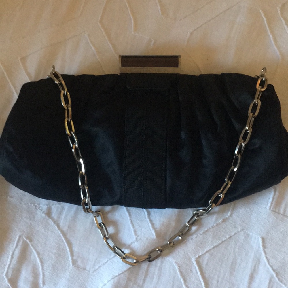 Black bcbg clutch